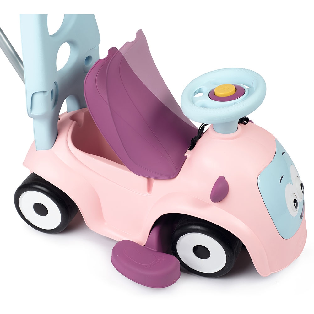 Mașinuță Smoby Maestro Pink | Cu protecție și spațiu jucării