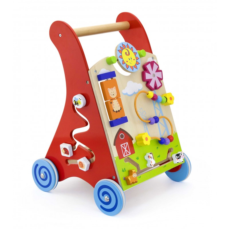 Antemergător Viga Roșu Montessori, 5-in-1 - imagine 2