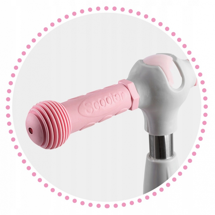 Trotineta Ricokids Piko Roz cu LED, ghidon reglabila - imagine 2