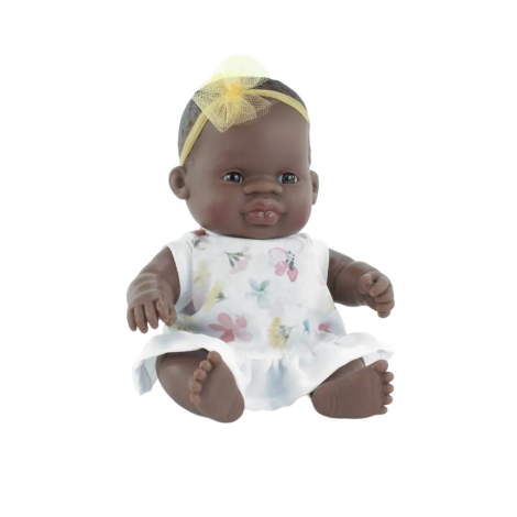 Papusa Bebelus Miniland Africana 21cm Educativa