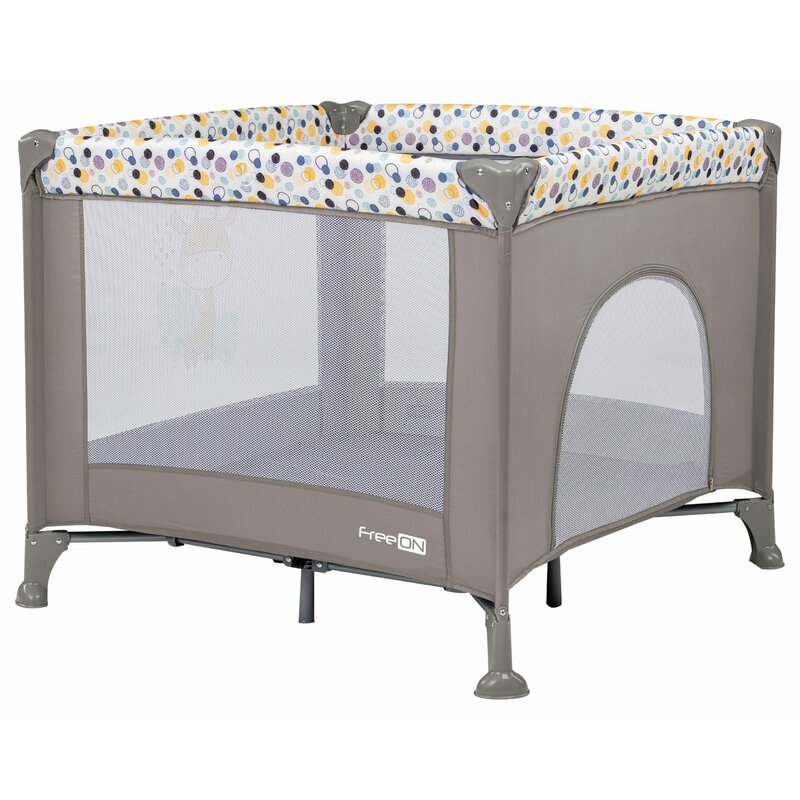 Tarc Joaca FreeON Pliabil Gri 93x93 cm, Sigur