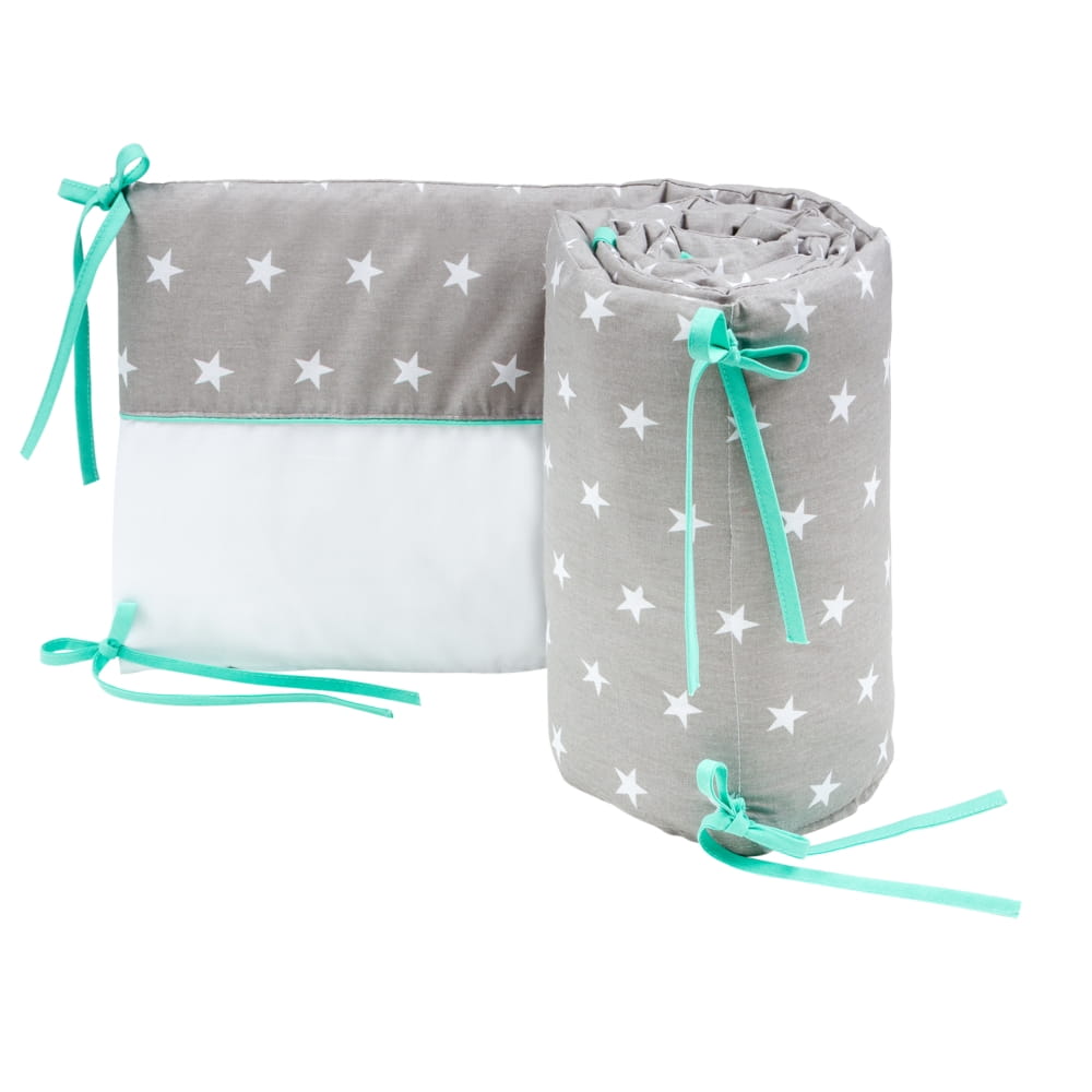 Aparatoare patut Bubaland Grey Stars 180x30 cm