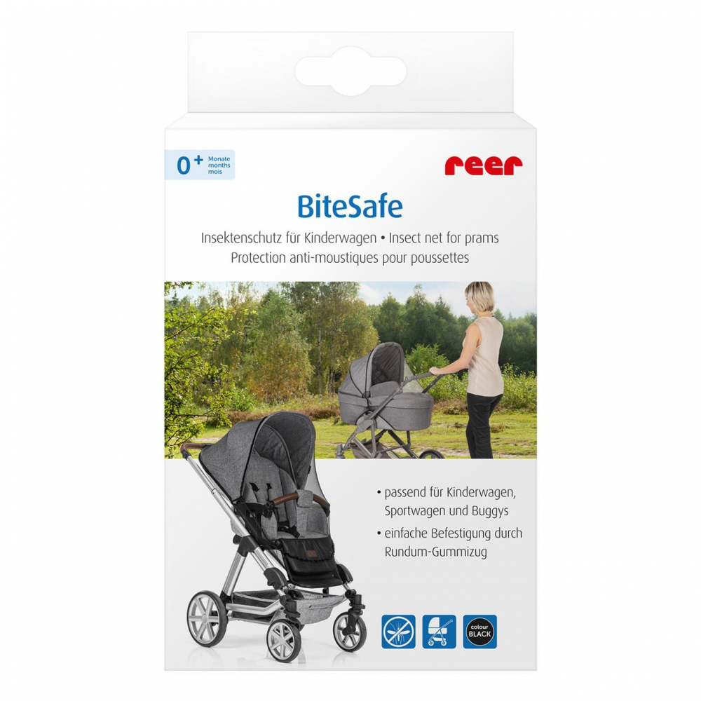 Plasă insecte Reer BiteSafe Negru pentru Carucior