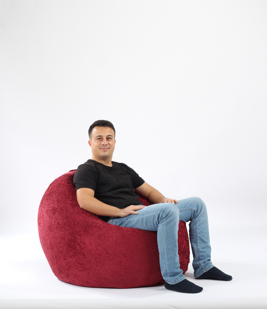 Fotoliu Pufrelax Relaxo XL Roșu, Husă Detașabilă
