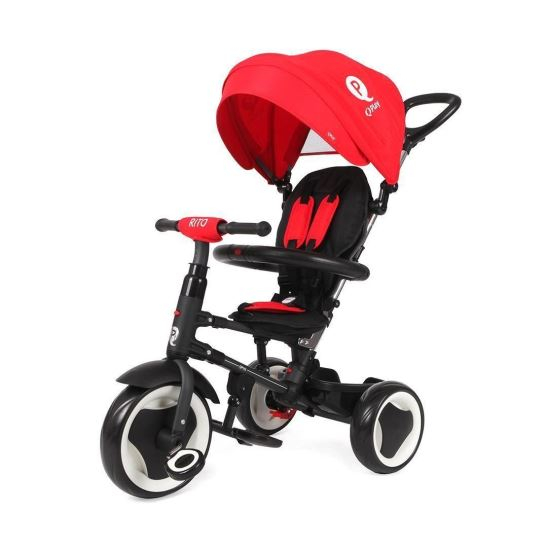 Tricicleta Plibila QPlay Rito Rosu | Compacta si Sigura