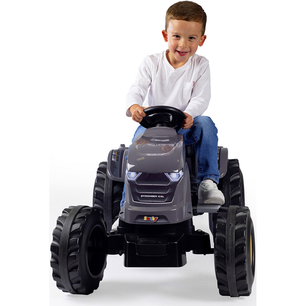 Tractor Smoby Stronger XXL cu Remorcă Gri - imagine 4