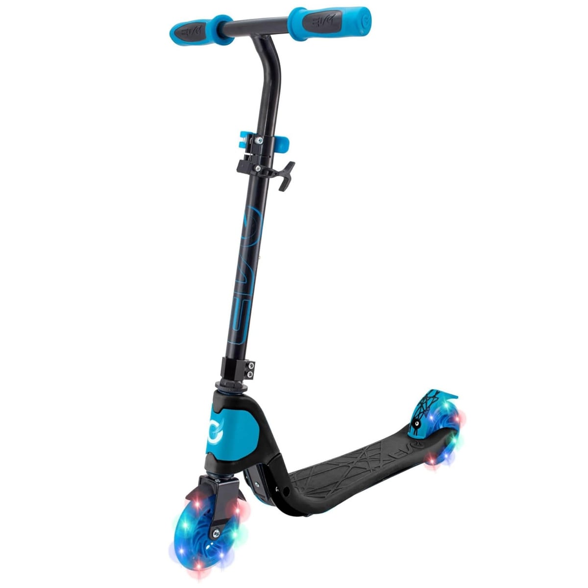Trotineta Evo Light Speed Albastră, Pliabilă cu Lumini