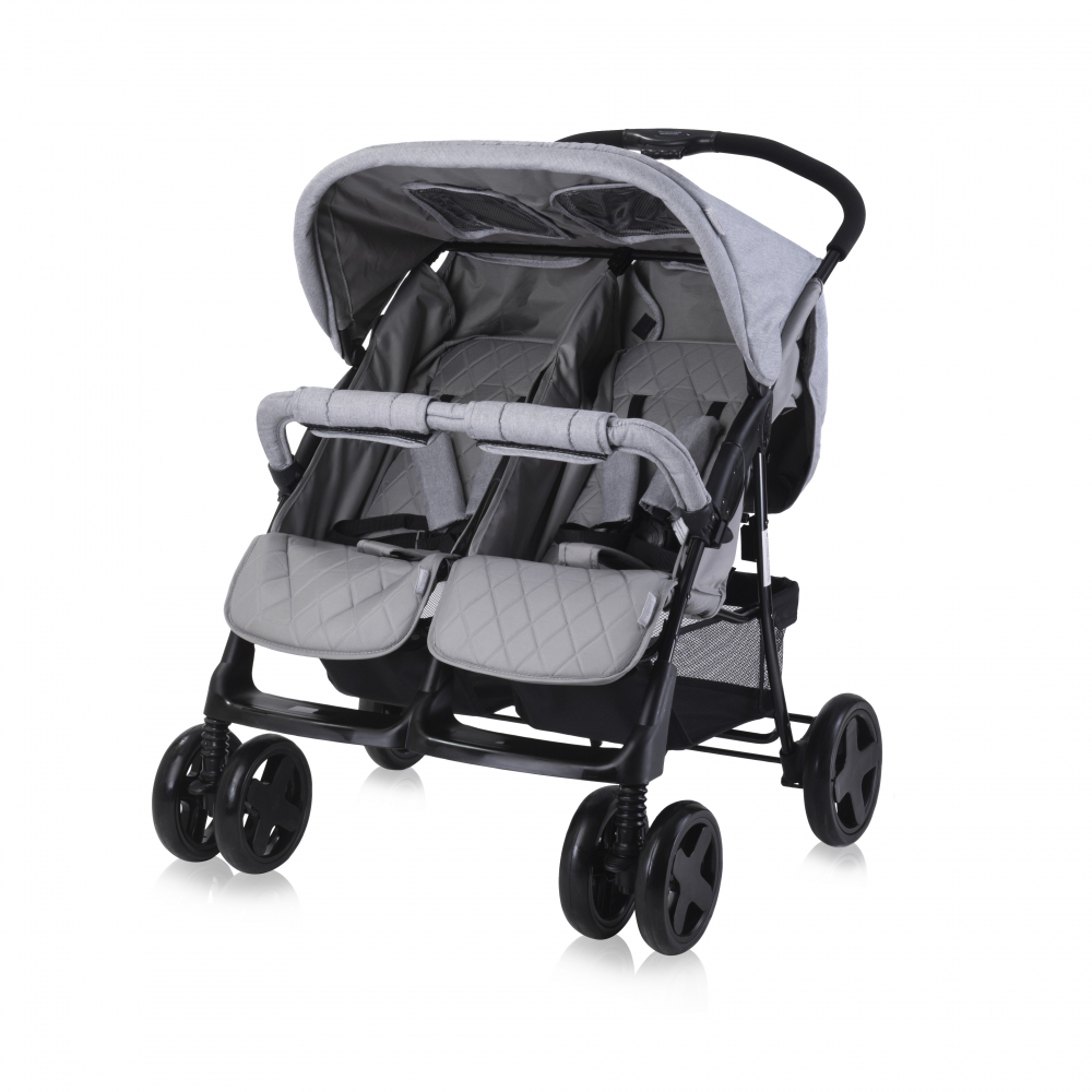 Carucior Gemeni Lorelli Twin Cool Grey - imagine 5