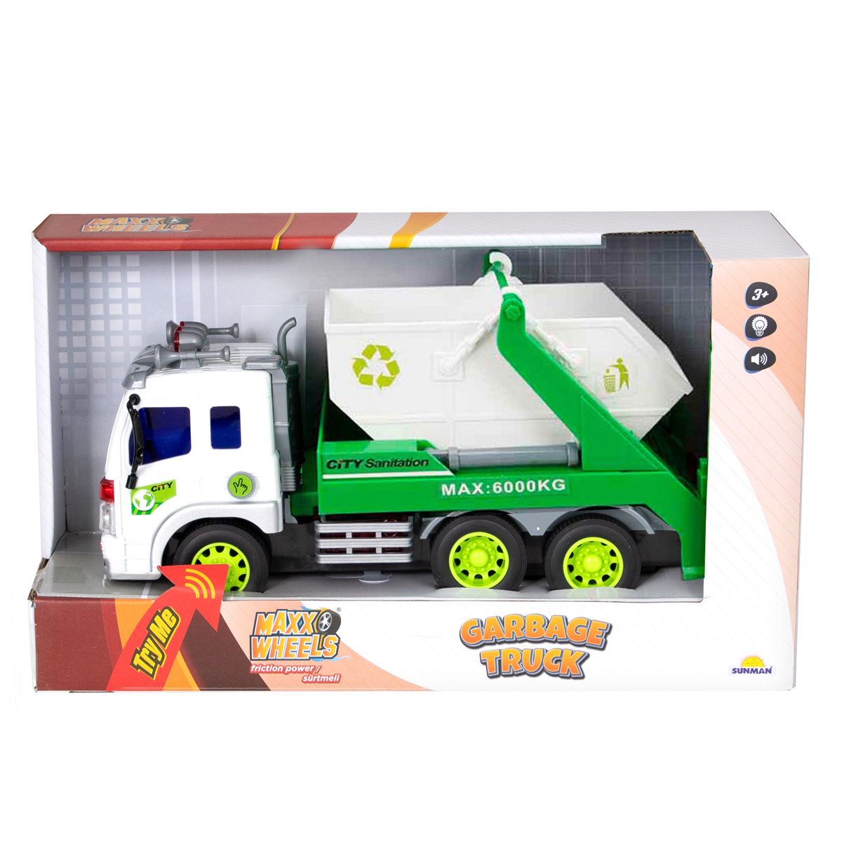 Maxx Wheels Masina Reciclare 1:16 Sunete