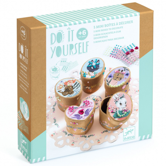 Set DIY Djeco Cutii si Cutiute cu Pietre