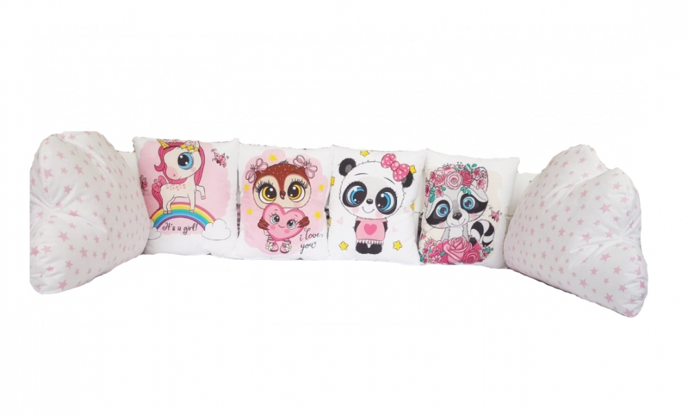 Set 6 Pernute Patut Happy Animals Pink | Nichiduta - imagine 2