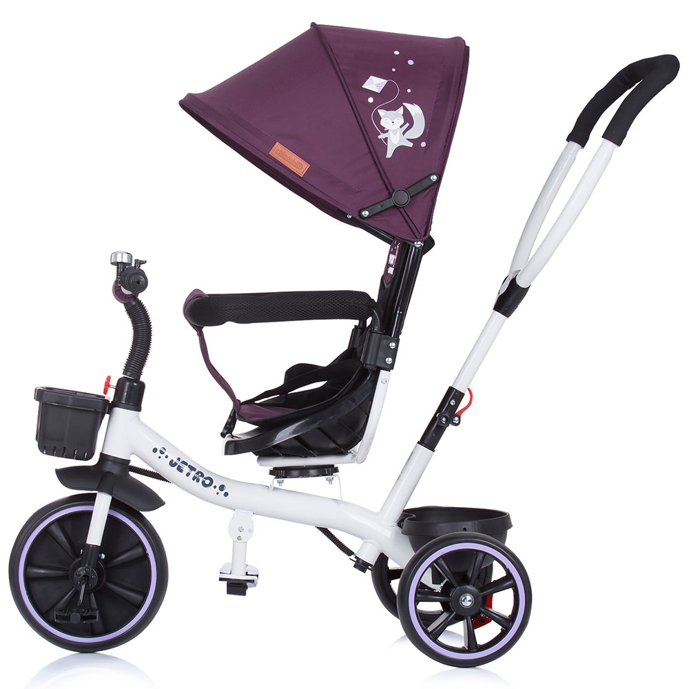 Tricicleta Chipolino Jetro Lilac, Scaun Reversibil