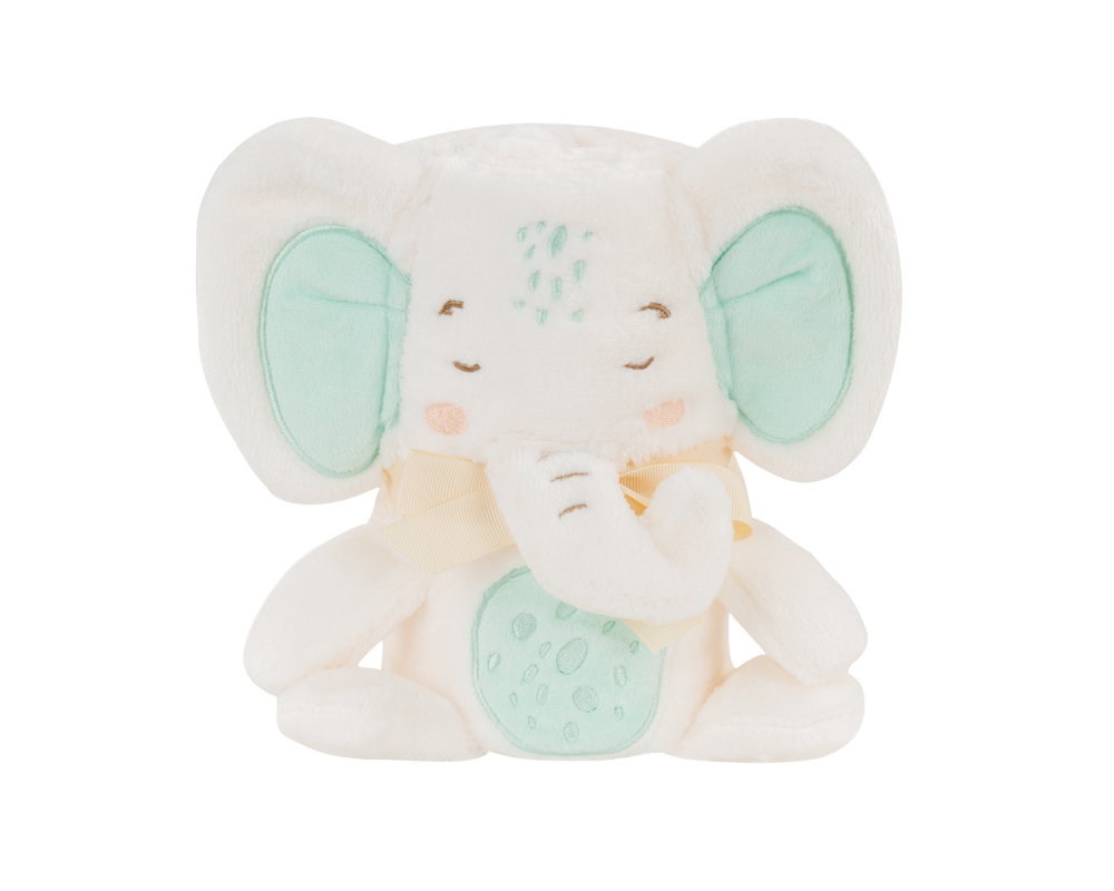 Paturica KikkaBoo 3D Elephant, moale 75x100cm - imagine 2