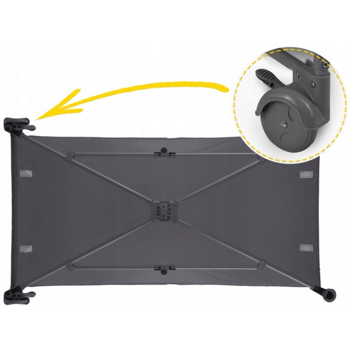 Patut pliabil Ricokids RK-242 Antracit cu accesorii - imagine 7