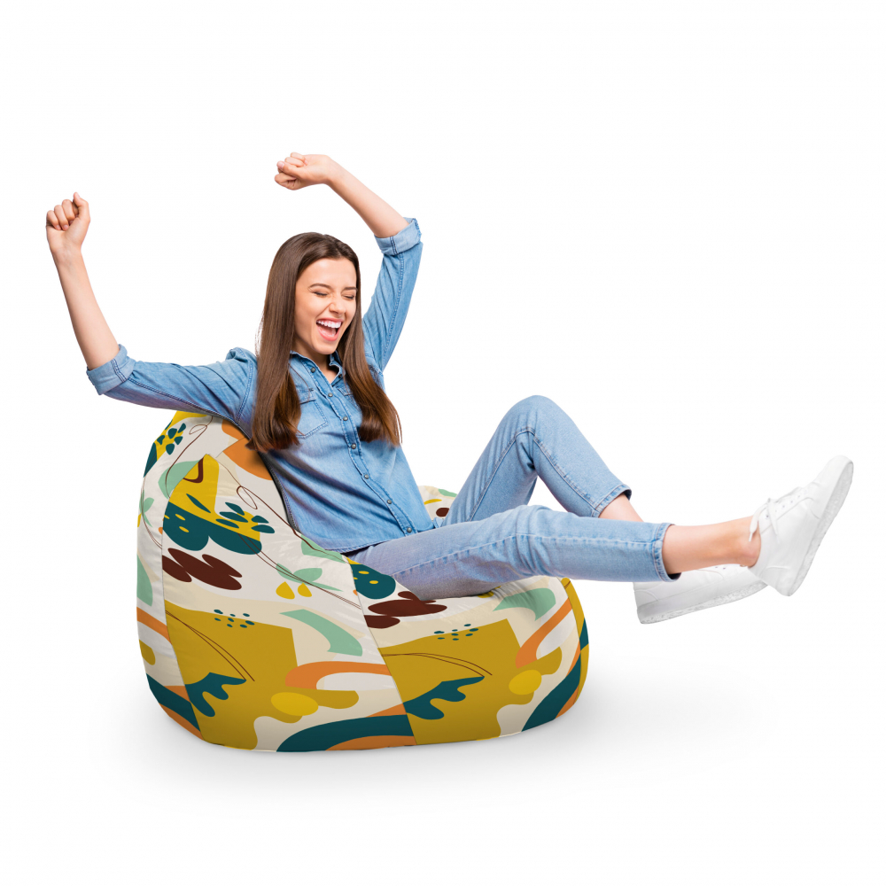 Fotoliu Puf Bean Bag Abstract Jungle Updeco