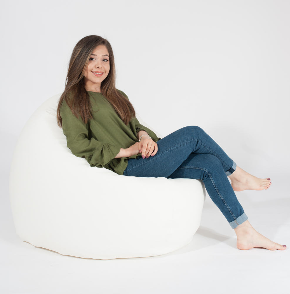 Fotoliu Pufrelax Relaxo XL Alb | Comfort & Design - imagine 2
