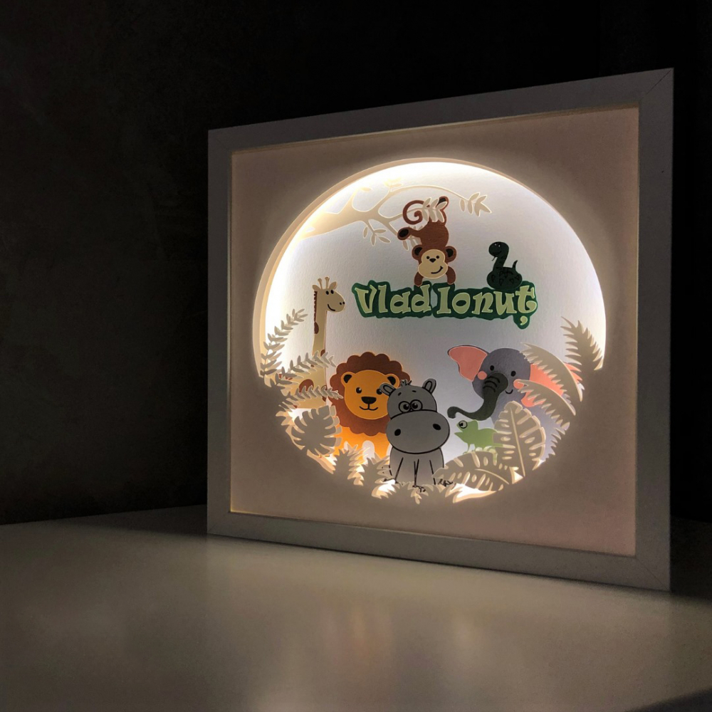 Tablou Luminos Baietel Noorhandmadeatelier - Decor și Lампă