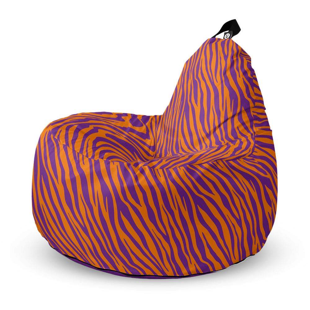 Fotoliu Puf Updeco Zebra Purple - Confort Extra - imagine 5
