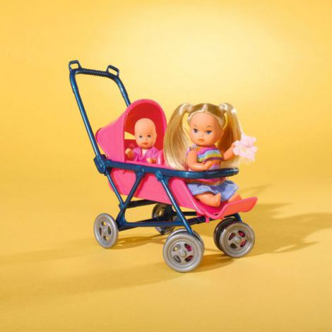 Papusa Simba Steffi Love 29 cm Baby World cu 2 copii - imagine 5