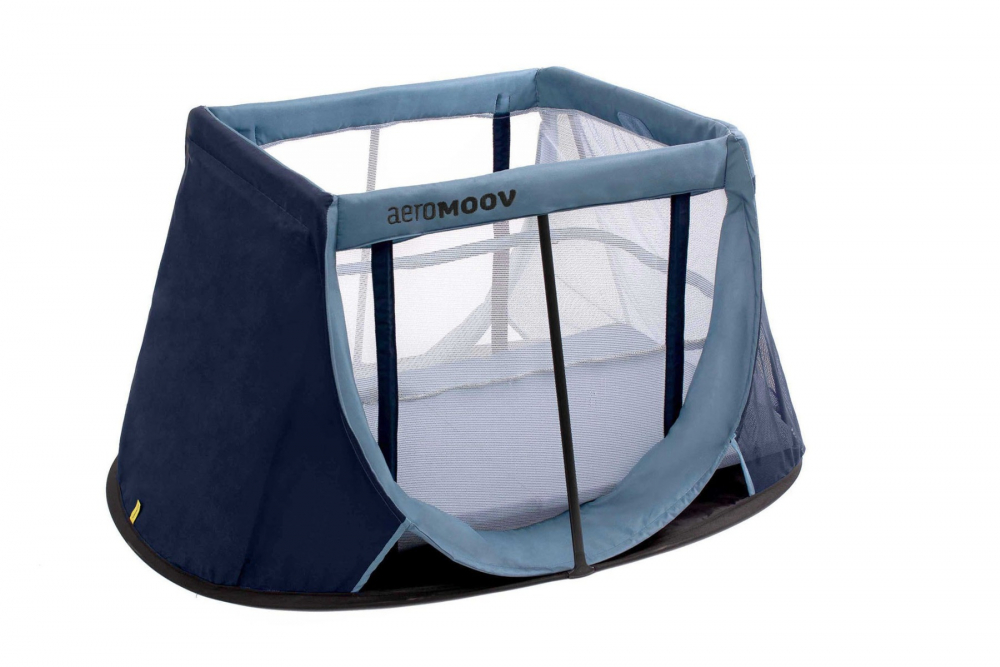 Patut Pliant Aeromoov Blue Whale, 2 Nivele + Geanta - imagine 4