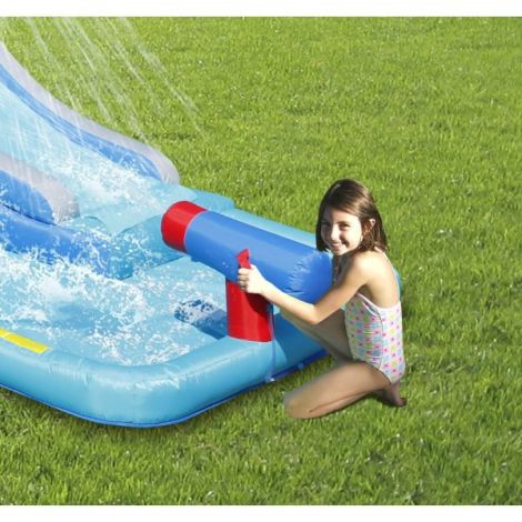 HappyHop Splash Park - Centru de joacă gonflabil cu apă - imagine 9