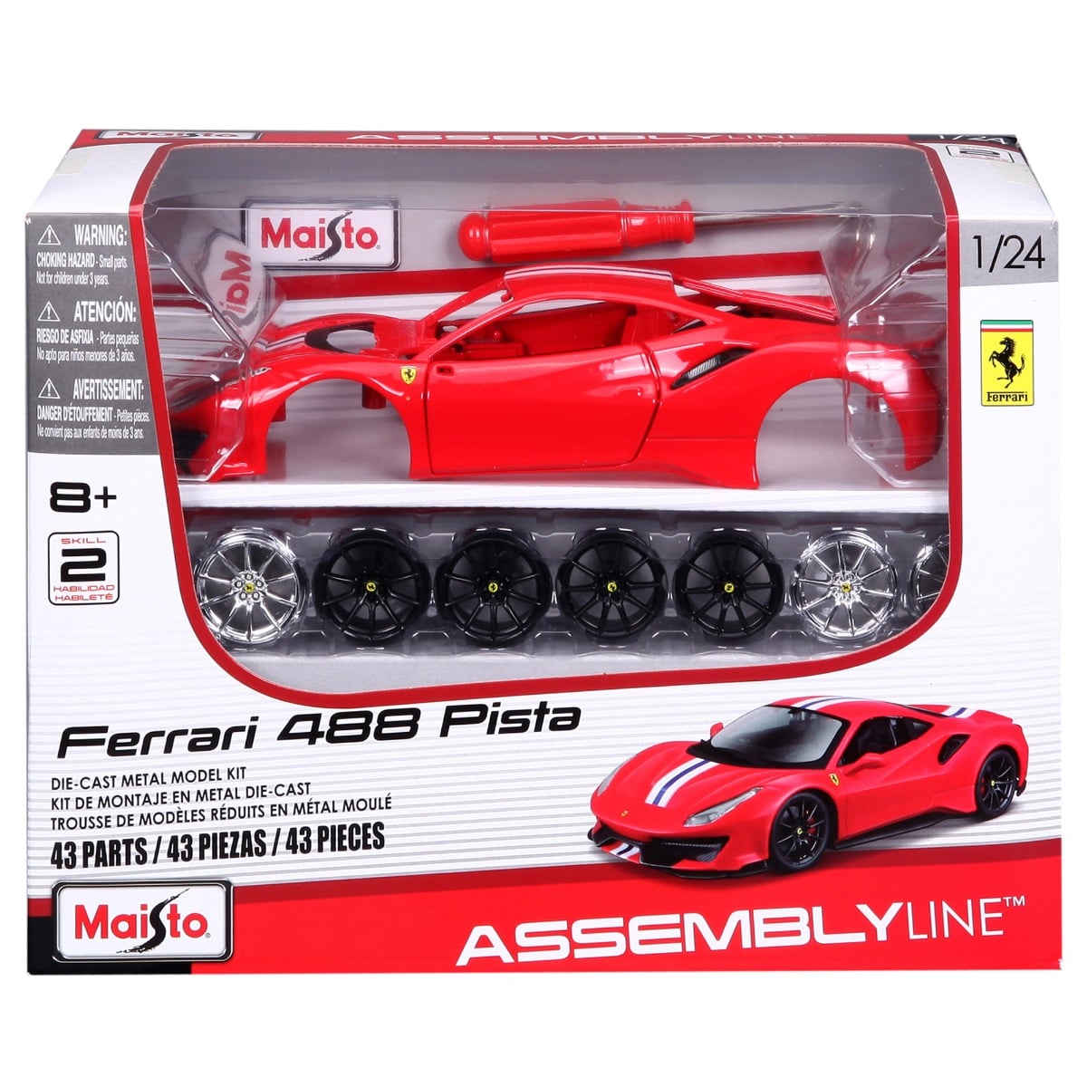 Maisto Ferrari 488 Pista Set Constructie 1:24