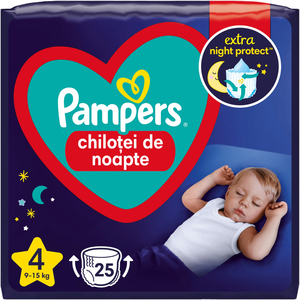 Pampers Night Pants 4, 9-15kg, 25 buc - imagine 9
