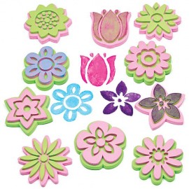 Set 10 Stampile Flori Baker Ross Reutilizabile