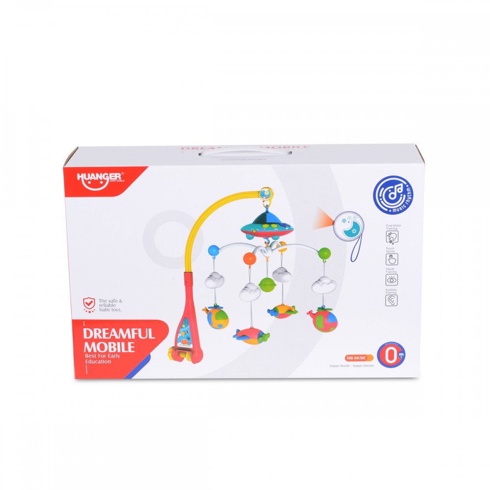 Carusel Muzical Moni cu Proiecții Dreamful Bed Ring - imagine 6