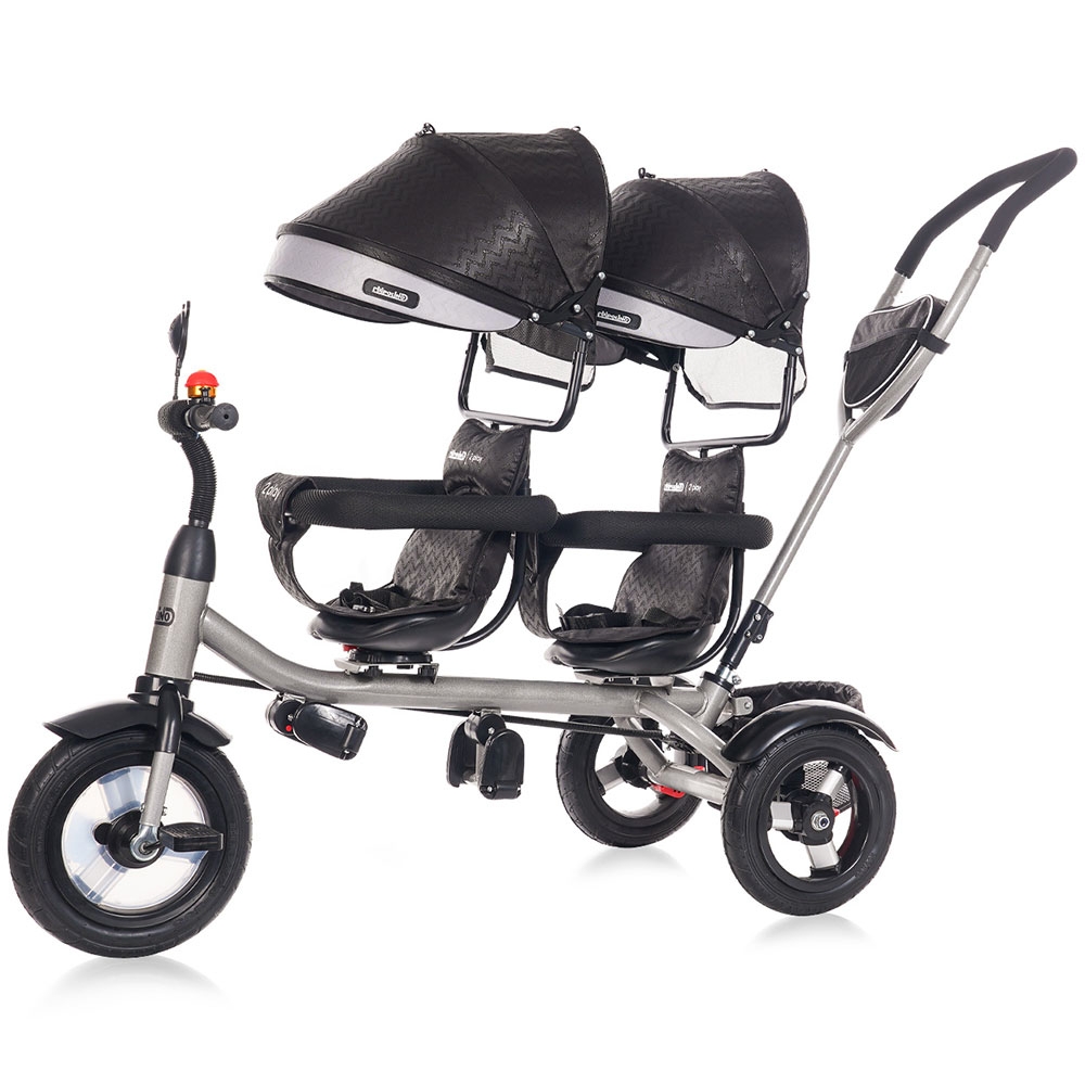 Tricicleta Chipolino 2Play Gemeni, Argintiu