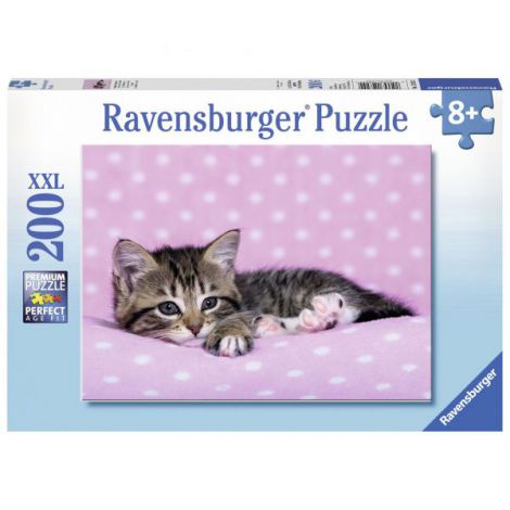 Puzzle Pisicuța pe Pătură, 200 piese, Ravensburger