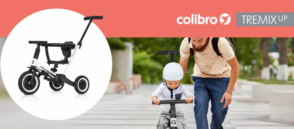 Tricicleta Colibro Tremix Up 5 în 1 Transformabilă - imagine 8