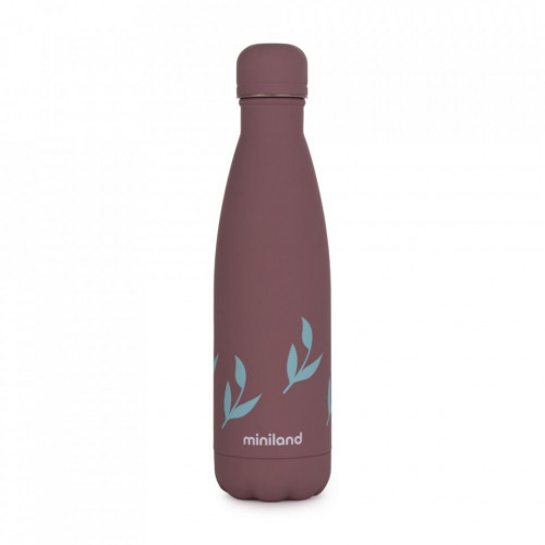 Sticlă Termos Miniland Terra Flowers, 500 ml, Anti-Picurare - imagine 3