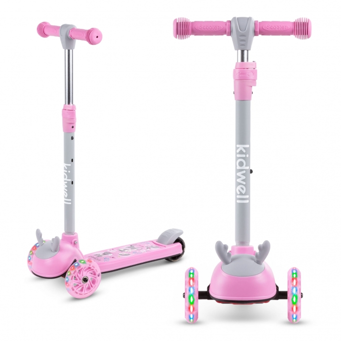 Trotineta Kidwell Zoocar Deer LED, 3 ani+