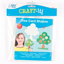 Copacei din carton de decorat Baker Ross, Set 10 buc - imagine 2