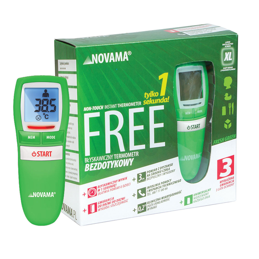 Termometru Non-Contact Novama Free Verde - imagine 2