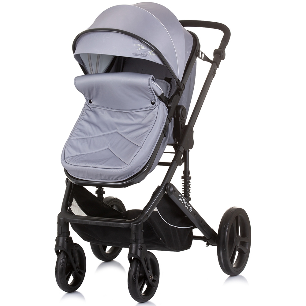 Carucior Chipolino Amore 2 in 1 Ash Grey, 0-22 kg - imagine 2