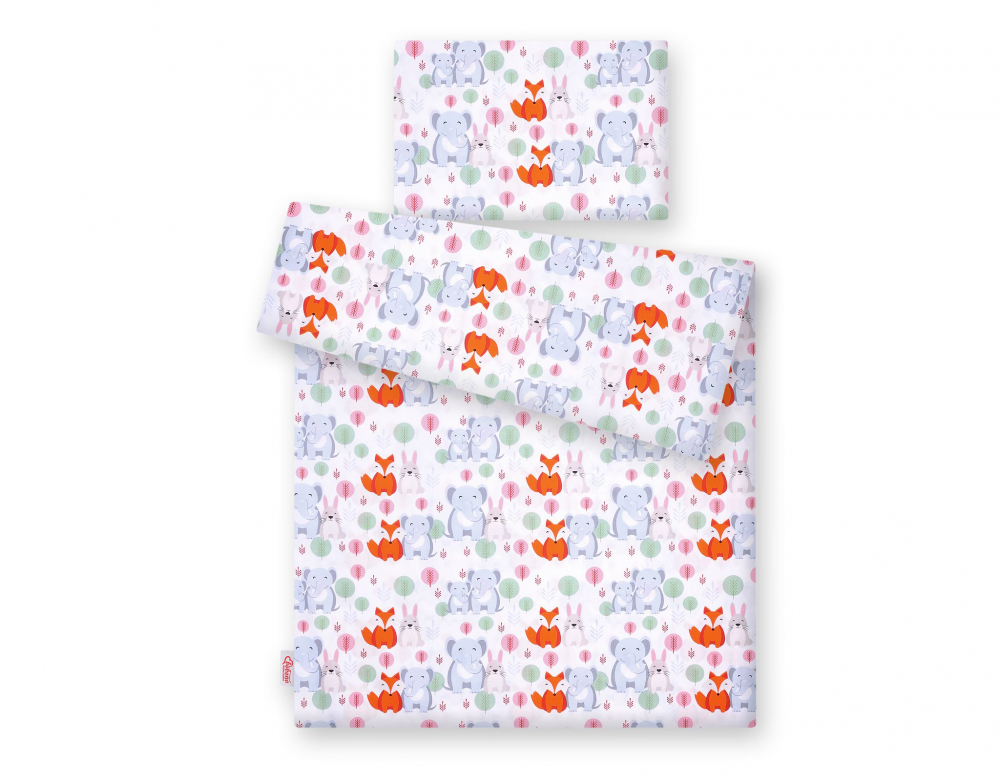 Bobono Lenjerie Patut 3 Piese Funny Elephants - imagine 2