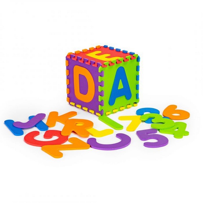 Salteluta Educativa EVA Ecotoys cu Litere si Cifre - imagine 2