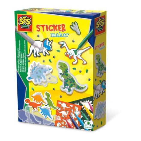 Set creativ Dinozauri Ses Creative | Autocolante DIY