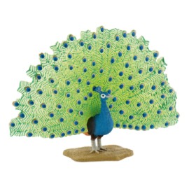 Figurină Paun Bullyland, Pictat Manual, 13 cm