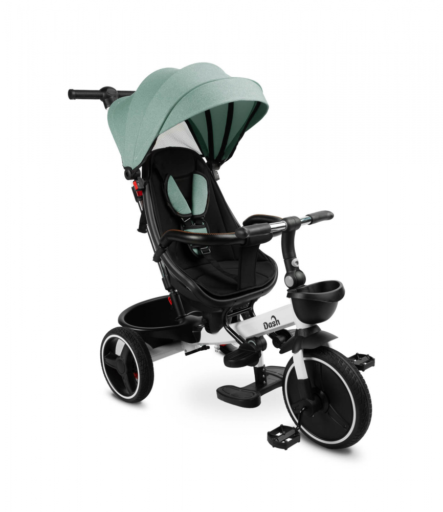 Tricicleta Toyz Dash Green cu mâner parental