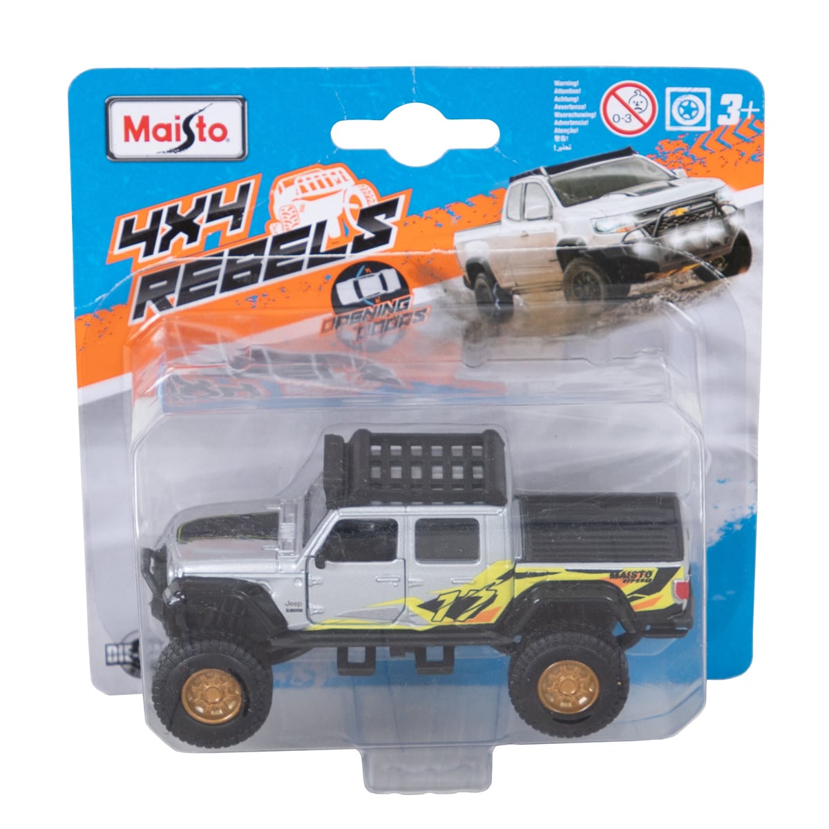 Maisto Jeep 4X4 Rebels Gri 1:64