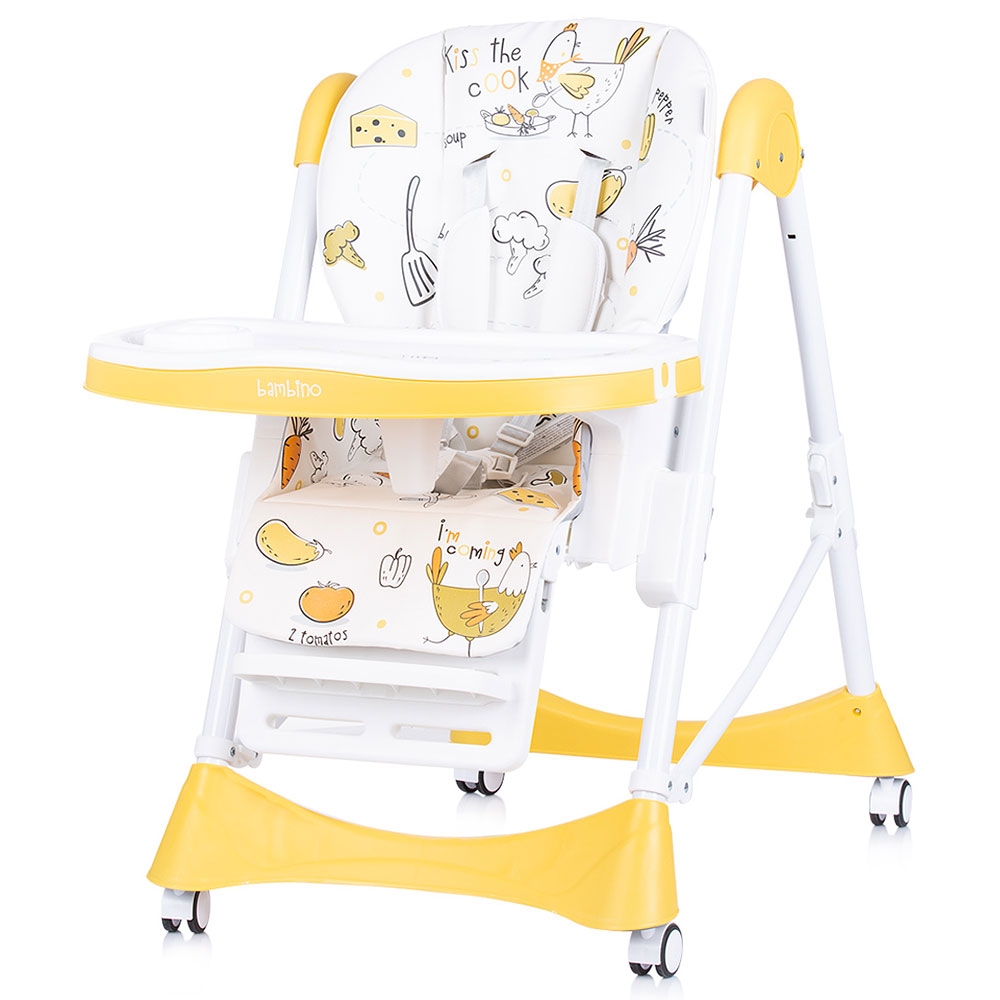 Scaun de masă Chipolino Bambino Mango, Piele Ecologică