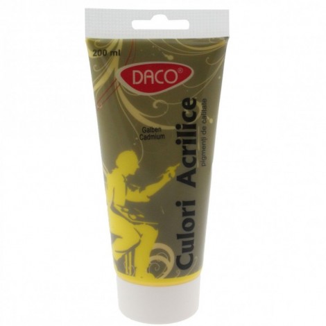 Vopsea Acrilic Galben Cadmiu Daco 200ml