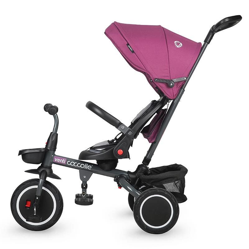 Tricicleta Coccolle Venti Magenta, 360°, 10 luni+ - imagine 6