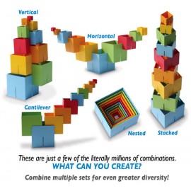 Joc Cuburi DADO Original Fat Brain Toys | Creativitate - imagine 12