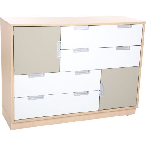 Set Mobilier Grădiniță Quadro 39 Alb - Moje Bambino