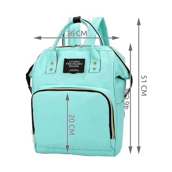 Geantă Rucsac Mamici Iso Trade Verde, Spațioasă - imagine 3