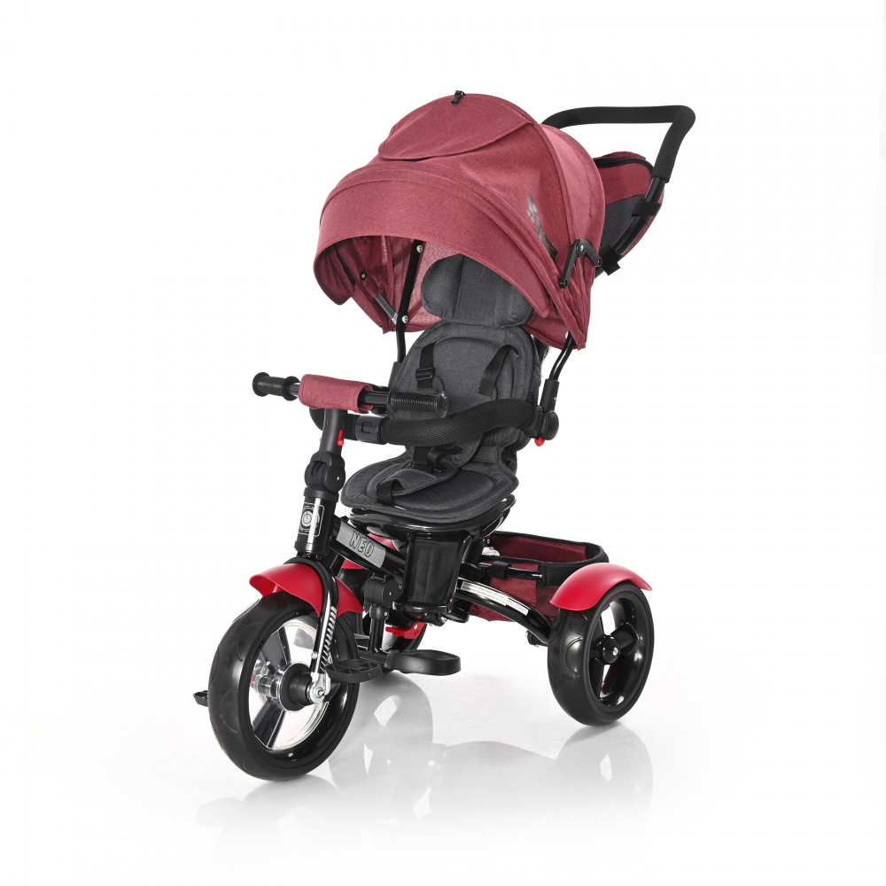 Tricicleta Lorelli Neo 4 in 1, Red Black Luxe - imagine 3